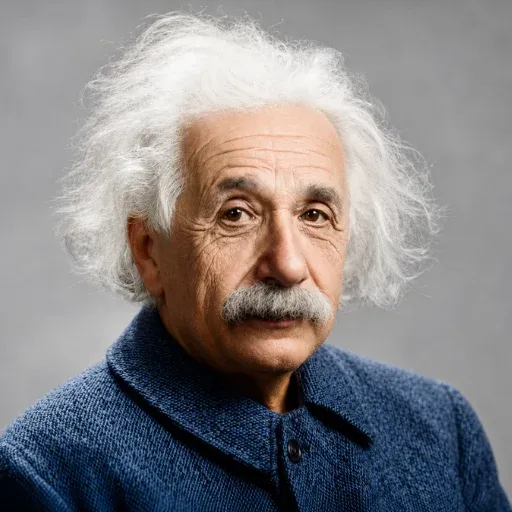 Albert Einstein in his later years at Princeton