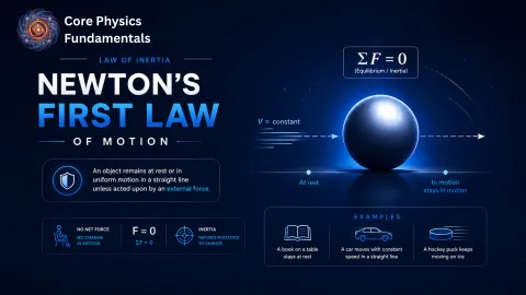 Newton's First Law of Motion – Law of Inertia Explained with Examples