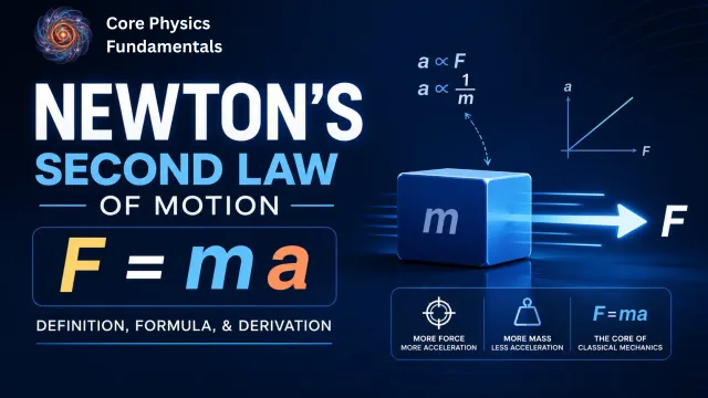 Newton's Second Law of Motion (F = ma): Definition, Formula & Derivation