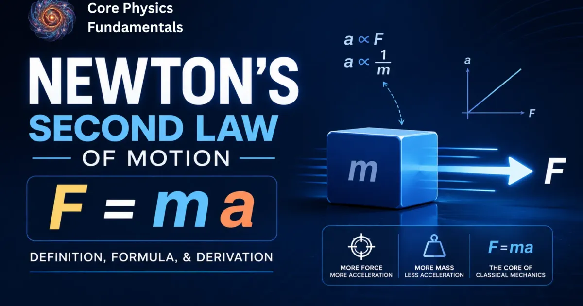 Newton's Second Law of Motion (F = ma): Definition, Formula & Derivation