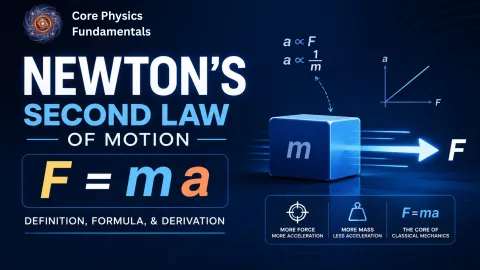 Newton's Second Law of Motion (F = ma): Definition, Formula & Derivation