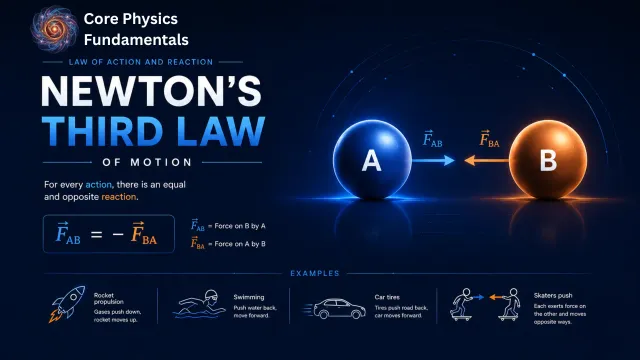 Newton's Third Law of Motion | Definition, Formula, Examples & Applications