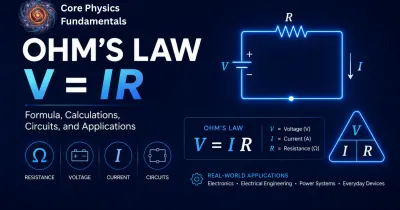 Ohm's Law (V = IR): Formula, Triangle, Power Wheel & Examples