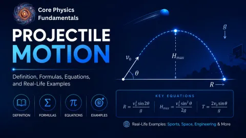 Projectile Motion: Definition, Formulas, Equations, and Real-Life Examples