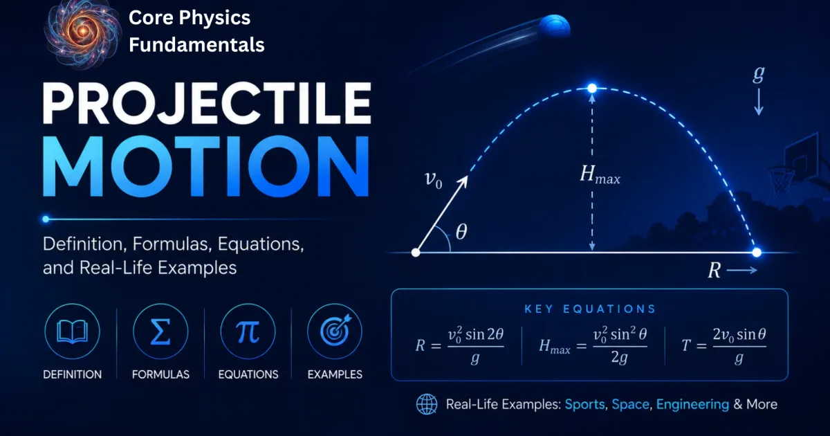 Projectile Motion: Definition, Formulas, Equations, and Real-Life Examples