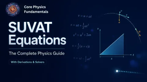 SUVAT Equations: All 5 Formulas, Derivations & Examples